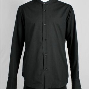 Maison Martin Margiela black shirt with detacheable collar Size: IV (large) 2002